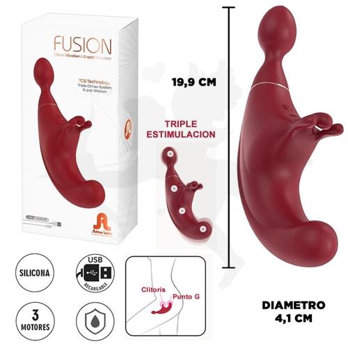 Fusion estimulador punto g con vibracion de clitoris