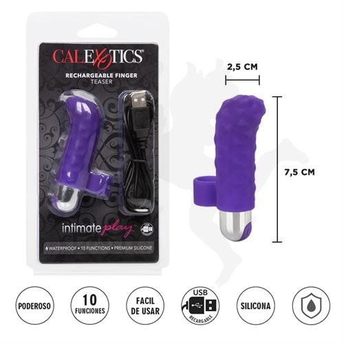 Vibrador para dedo con carga USB